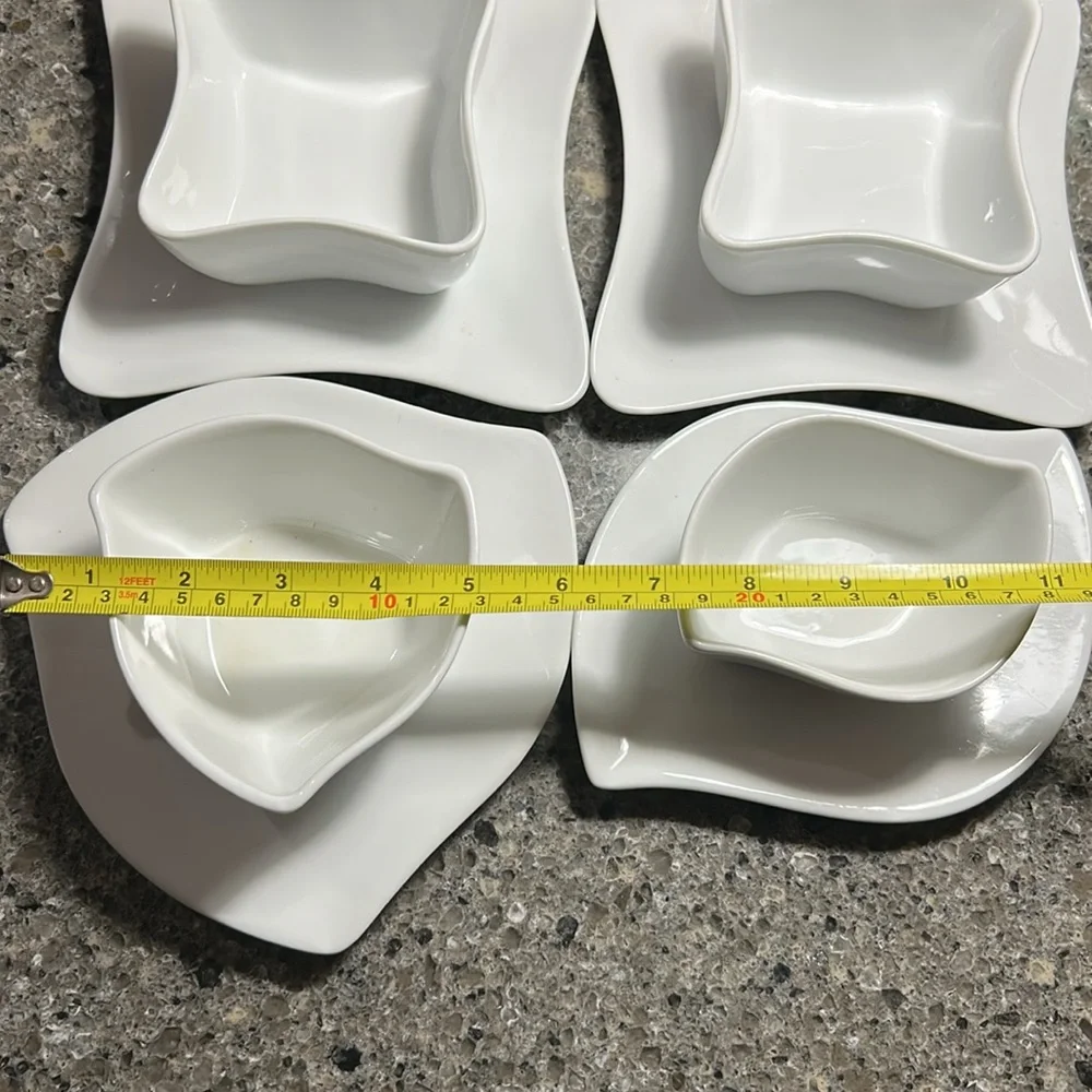 Crate & Barrel condiments set of 8 pieces